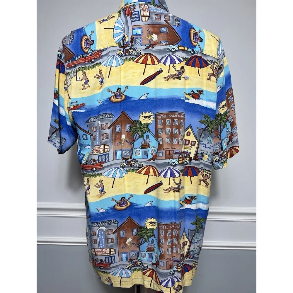 KAHALA (M) Hawaiian Mens Shirt-Vacation-VTG-Beach-California Surf-Aloha-Ocean - Picture 5 of 11